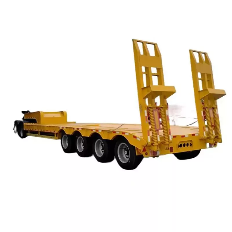 4-المحور Lowboy نصف مقطورة